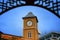 Clock Tower in yellow colour at Phuket old town