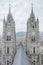 Clock towers of Basilica del Voto Nacional