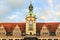 Clock towers at the Old Town Hall in Leipzig