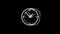 Clock Watch icon Vintage Twitched Bad Signal Animation.