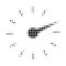 Clockface Halftone Dotted Icon