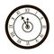 Clocks face dial watch alarm illustration. Clock face icon isolated white background. Clocks, watch silhouette. Old, retro,