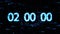 Clocks are set at 02:00 starting a new countdown. The countdown on the computer screen. Zero countdown