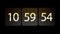 Clocks are set at 11:00:00 begins the countdown. Chaotic moving clock.