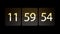 Clocks are set at 12:00:00 begins the countdown. Chaotic moving clock.