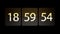 Clocks are set at 19:00:00 begins the countdown. Chaotic moving clock.