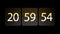 Clocks are set at 21:00:00 begins the countdown. Chaotic moving clock.