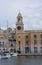 The Clocktower in Grand Harbour in Valletta Malta