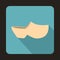 Clogs icon, flat style