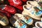 Clogs on the traditional, folkloristic cheese market in Alkmaar, Holland