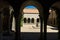 Cloister of the abbey of Sant Pere de Rodes, Spain.