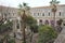 cloister in a benedictine monastery in catania in sicily (italy)