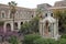 cloister in a benedictine monastery in catania in sicily (italy)