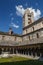 Cloister of a church in the historic centre of Aosta town, Italy