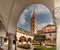 Cloister of the church of San Giovanni in Saluzzo, Italy