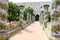 Cloister Garden of the Santa Chiara Monastery in Naples, Italy