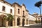 Cloister of old university of Cervera, La Segarra, LLeida province,Catalonia, Spain