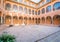 Cloister view of Spanish Academy in Rome.