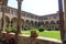 Cloistered courtyard in church Pontifical Basilica of Saint Anthony of Padua, Italy