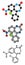 Clonazepam benzodiazepine drug molecule. Used in treatment of seizures, insomnia, anxiety, etc