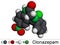 Clonazepam molecule. It is is benzodiazepine, anticonvulsant, used to treat panic disorders, severe anxiety, seizures. Molecular