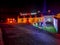 Clooney, Portnoo - Ireland - December 06 2020 : Christmas lights are shining in the night