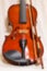 Clos up shot of a violin,on white background . blur photo