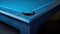 close blue felt pool table