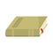 Close book with bookmark reading and learning icon