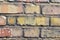 Close bricks wall