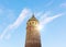 Close detailed view of the Galata Tower, Istanbul, Turkey