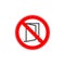 Close the door sign, Keep this door closed icon