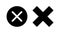 Close icon. Delete icon. remove, cancel, exit symbol