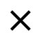 Close icon. Delete icon vector. cross sign