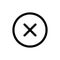 Close icon, delete symbol. Illustration for web site or mobile app