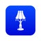Close lamp icon blue vector