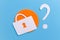 Close lock icon with question mark