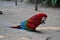 Close picture of red macaw