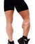 Close portrait of bodybuilder legs