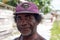Close portrait of indigenous man that live in fam island, raja a