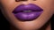 close purple lipstick swatch