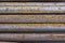 Close of rusty iron rods 4