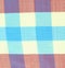 Close shot of handmade multi-colored gingham fabri