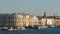 Close shot of Senat and Synod building and the Neva river