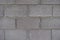 Close shot of wall made of gray concrete masonry units