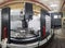 close side angle panoramic shot of taiwan 4-axis CNC milling machine