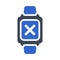 Close sign, smart watch icon