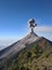 Close unobstructed view of Fuego volcano eruption, Guatemala, Central America.