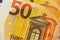 Close up of the 50Euro bill