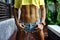 Close-up of the abdominal muscles young athlete